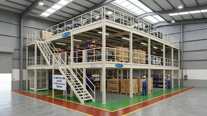 Chi phí kệ sàn mezzanine Đồng Nai Báo giá kệ sàn mezzanine Đồng Nai theo diện tích và tải trọng