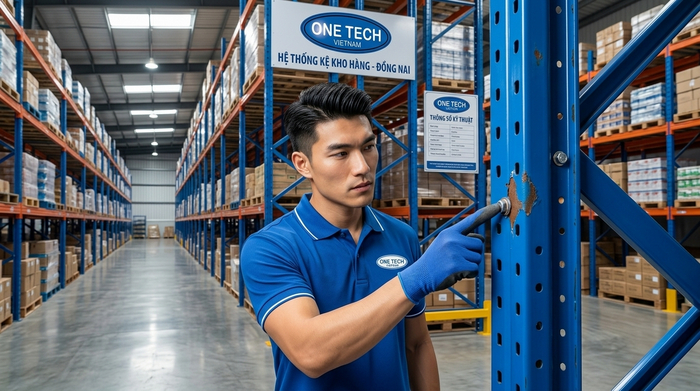 Bảo trì kệ pallet chống ăn mòn trong kho Đồng Nai
