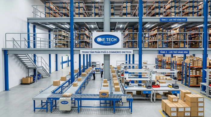 Kệ sàn mezzanine kho thương mại điện tử Kệ sàn mezzanine cho kho thương mại điện tử và đóng gói hàng