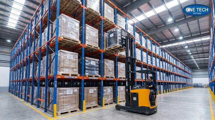 Kệ drive in Đồng Nai lưu trữ pallet trong kho công nghiệp