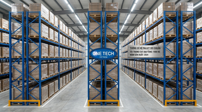 Kệ pallet tiêu chuẩn ISO cho kho công nghiệp Đồng Nai