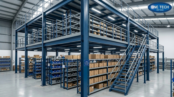 Kết cấu thép kệ sàn mezzanine chịu tải Kết cấu thép kệ sàn mezzanine Đồng Nai chịu tải chắc chắn