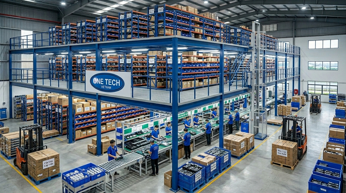 Ứng dụng kệ sàn mezzanine Đồng Nai Ứng dụng kệ sàn mezzanine Đồng Nai trong kho logistics và sản xuất