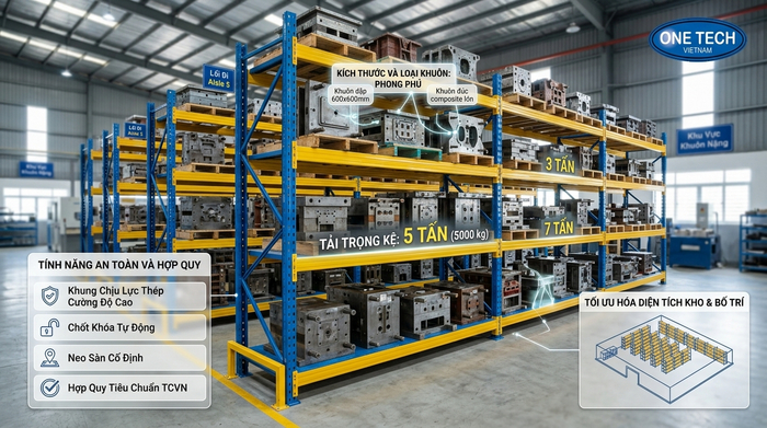 Các yếu tố ảnh hưởng đến báo giá kệ khuôn tại Đồng Nai