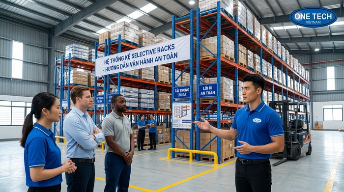 Chuyên gia hướng dẫn quy trình vận hành an toàn cho nhân viên kho Chuyên gia hướng dẫn quy trình vận hành an toàn cho nhân viên kho
