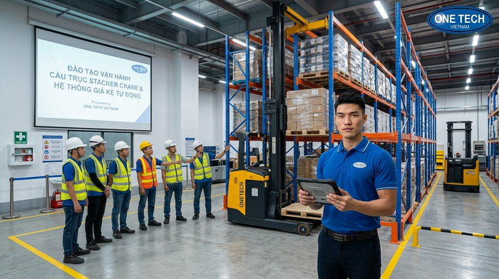 Đào tạo vận hành và bàn giao hệ thống Stacker-Crane Đồng Nai Đào tạo quy trình vận hành Stacker-Crane Đồng Nai