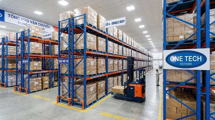 Kệ double deep cho kho pallet Đồng Nai Kệ double deep tăng sức chứa cho kho pallet Đồng Nai