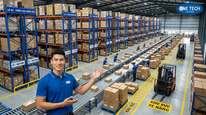 Khu phân loại hàng hóa trong kho trung chuyển tại Đồng Nai Khu phân loại hàng hóa trong kho trung chuyển tại Đồng Nai