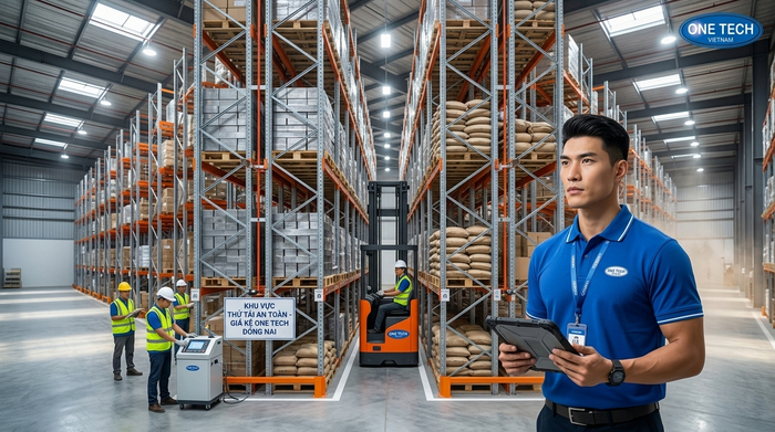 Kiểm tra an toàn kệ Narrow Aisle sau lắp đặt Kiểm tra an toàn tải trọng Kệ Narrow Aisle Đồng Nai sau lắp đặt