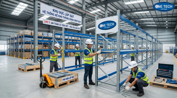Lắp đặt kệ kho thông minh tại Đồng Nai Lắp đặt kệ kho thông minh tại nhà xưởng Đồng Nai