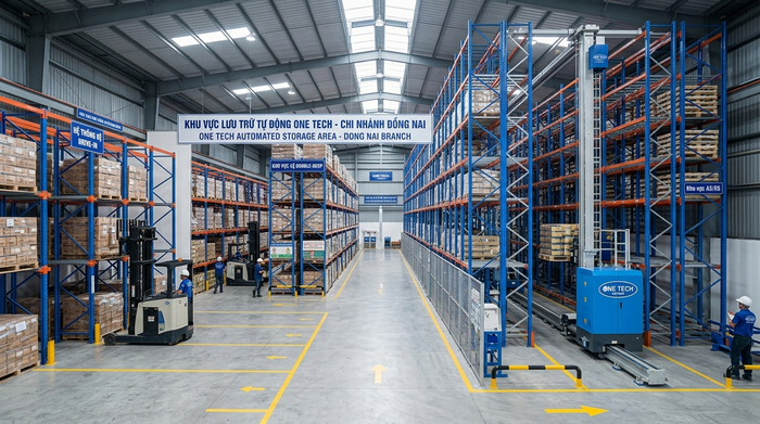 Phân vùng kho công nghiệp kết hợp Stacker-Crane và kệ tải trọng nặng Phân vùng kho kết hợp Stacker-Crane và kệ tải trọng nặng Đồng Nai