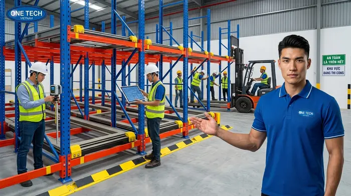 Quy trình triển khai Kệ Push Back Đồng Nai Quy trình khảo sát thiết kế và lắp đặt Kệ Push Back Đồng Nai
