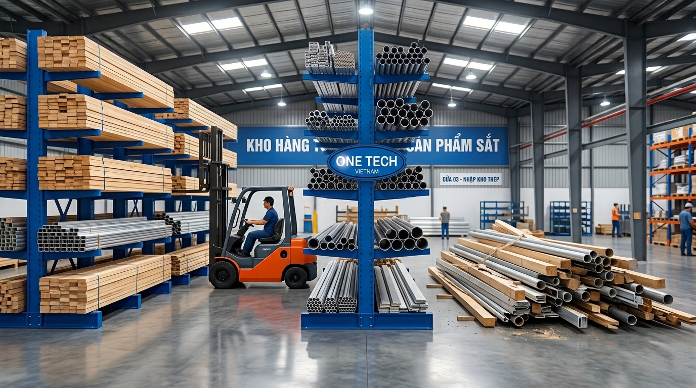 So sánh lưu hàng bằng kệ tay đỡ và đặt hàng trực tiếp dưới nền kho
