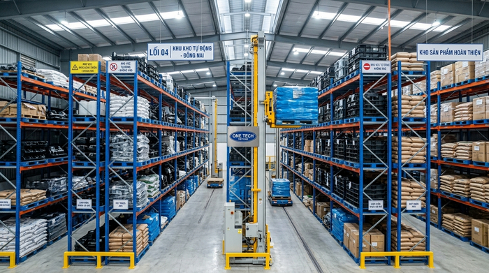 Giải pháp Stacker-Crane cho kho sản xuất tại Đồng Nai Stacker-Crane cho kho sản xuất cơ khí nhựa tại Đồng Nai