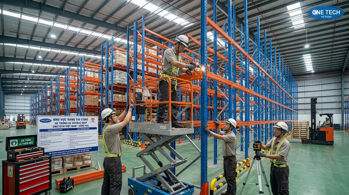 Thi công lắp đặt Kệ Double Deep Đồng Nai Thi công lắp đặt Kệ Double Deep Đồng Nai trong kho tải trọng nặng