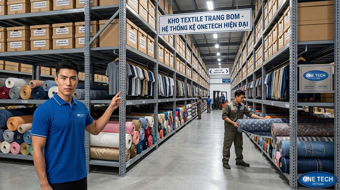 Kệ kho chứa hàng Đồng Nai cho ngành dệt may Ứng dụng kệ sắt v lỗ trong kho dệt may Trảng Bom