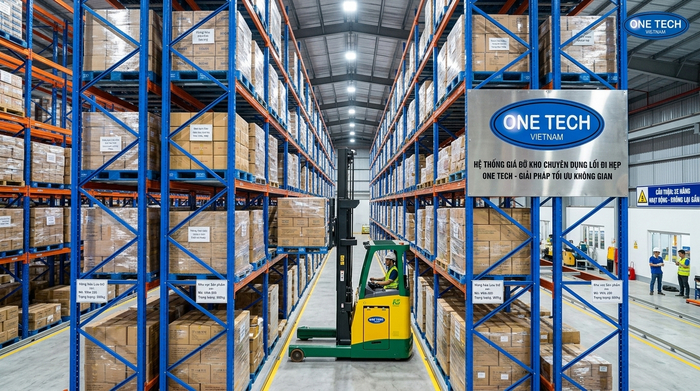 Xe nâng phù hợp cho kệ Narrow Aisle Đồng Nai Xe nâng chuyên dụng vận hành cùng Kệ Narrow Aisle Đồng Nai