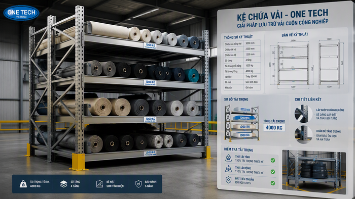 Báo giá kệ để vải Đồng Nai theo bản vẽ Báo giá kệ để vải Đồng Nai theo bản vẽ và tải trọng thực tế