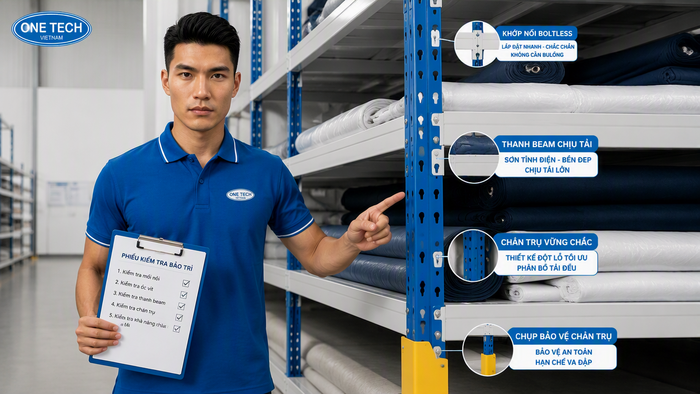 Bảo trì kệ kho may mặc Đồng Nai Bảo trì kệ kho may mặc tại Đồng Nai giúp tăng độ bền và an toàn vận hành