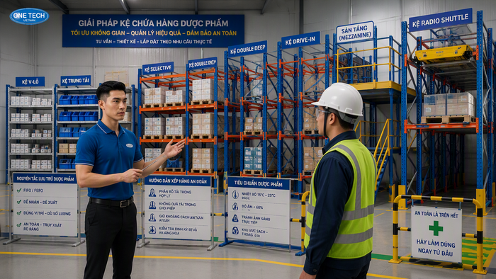 Đào tạo quy trình vận hành kệ kho dược phẩm an toàn
