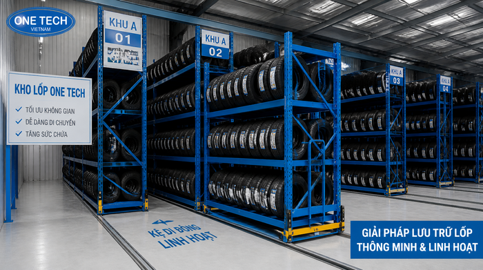 Kệ xếp chồng để lốp xe linh hoạt Kệ xếp chồng để lốp xe cho kho cần thay đổi vị trí lưu trữ