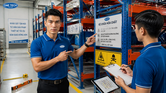 Khảo sát kho hóa chất Đồng Nai Khảo sát hiện trạng trước khi thiết kế kệ kho hóa chất Đồng Nai