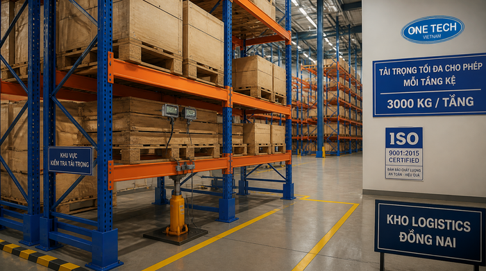 Kiểm định tải trọng và tiêu chuẩn an toàn cho kệ kho logistics Đồng Nai