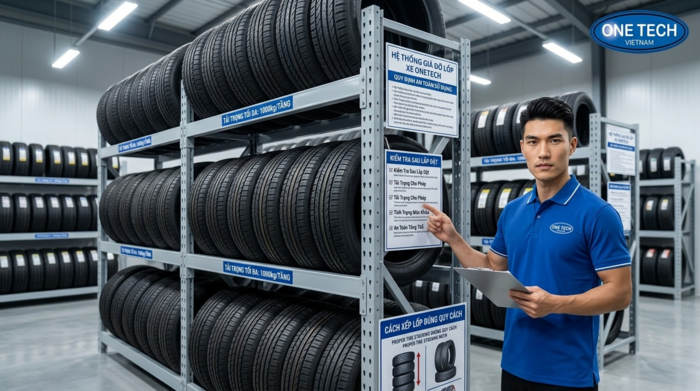 Kiểm tra an toàn kệ kho lốp xe Kiểm tra an toàn kệ kho lốp xe sau lắp đặt và trong quá trình sử dụng