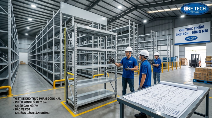 Thi công lắp đặt kệ kho thực phẩm Đồng Nai Lắp đặt kệ kho thực phẩm Đồng Nai tại nhà xưởng