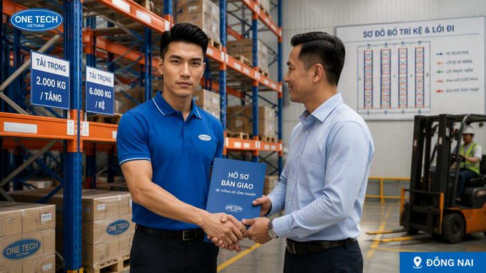 Nghiệm thu và bàn giao hệ thống kệ kho hàng Đồng Nai
