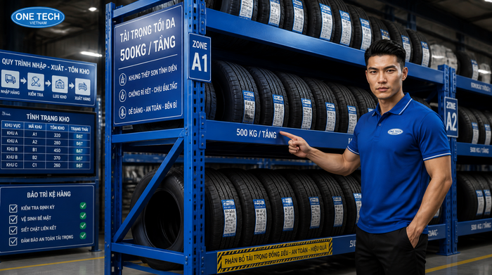 Sơn tĩnh điện kệ để lốp xe chống rỉ Sơn tĩnh điện kệ để lốp xe giúp chống rỉ và tăng độ bền