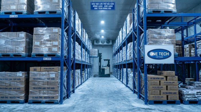 Kệ pallet kho lạnh lưu trữ thủy hải sản tại Đồng Nai
