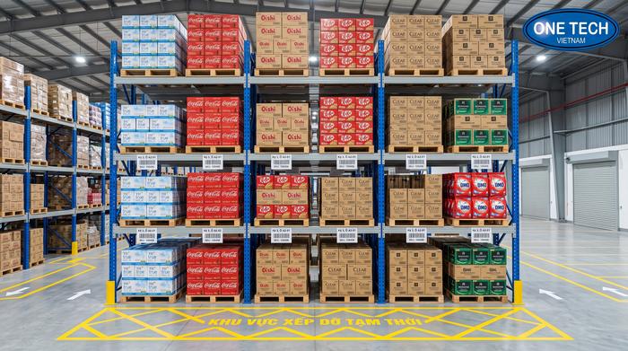 Kệ Selective cho kho FMCG nhiều mã hàng tại Đồng Nai